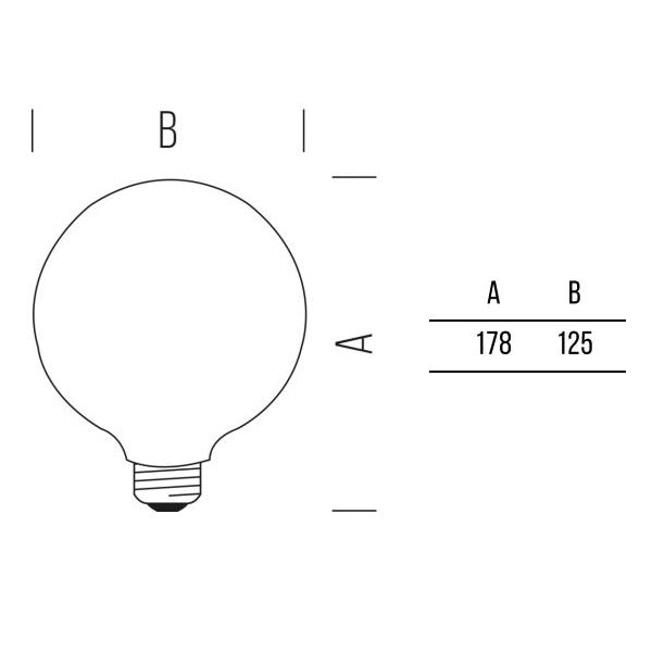 Globo 125 FULL-LIGHT 1055lm 8,5W E27 WW