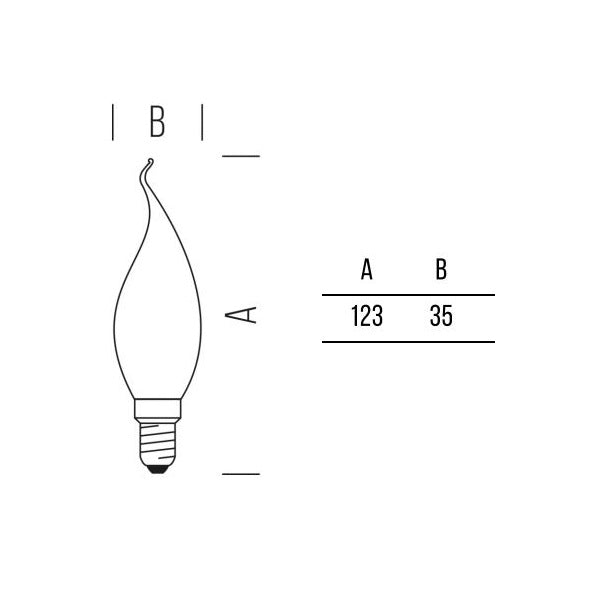 Fiamma Stick 806lm 6,5W E14 CW FR