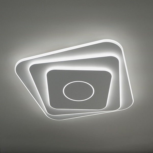 Square 3/s plafoniera bianco 38w 3000k - 4000k Luminascente Lampade da soffitto