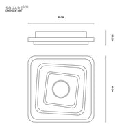 Luminascente square 3m - smart