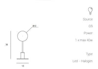 Thumbnail for Cosmo tavolo 1 luce