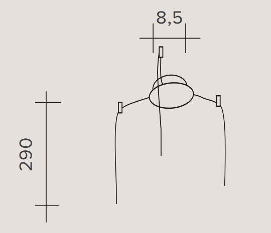 Beba montatura rosone 3 luci kit (ULTIMI DISPONIBILI - N°1)