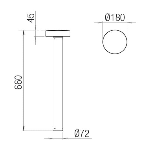 PIN Piantana LED 25W/830v