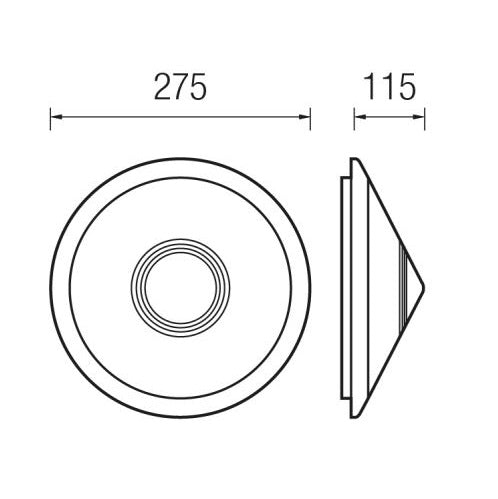 PERLA  Plafoniera  LED 10W E27