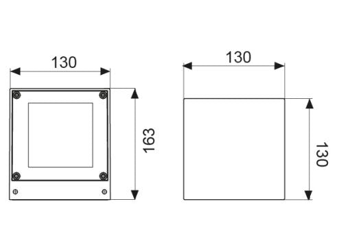 Dm4 Led Monodirezionale Con Un Vetro 8W 1400Lm 3000K