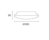 Thumbnail for Hilton plafoniera tonda 30w led 3000k bianco