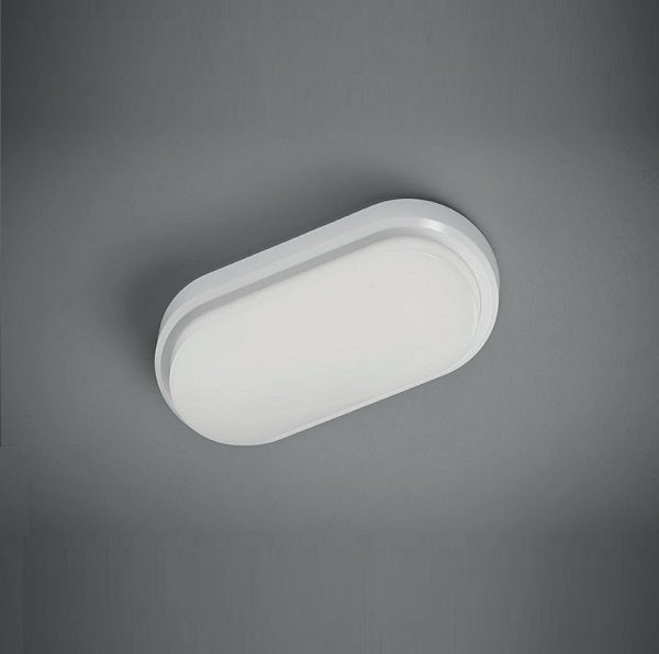 Vivida plafoniera ovale bianca esterno Vivida luce Lampade da esterno