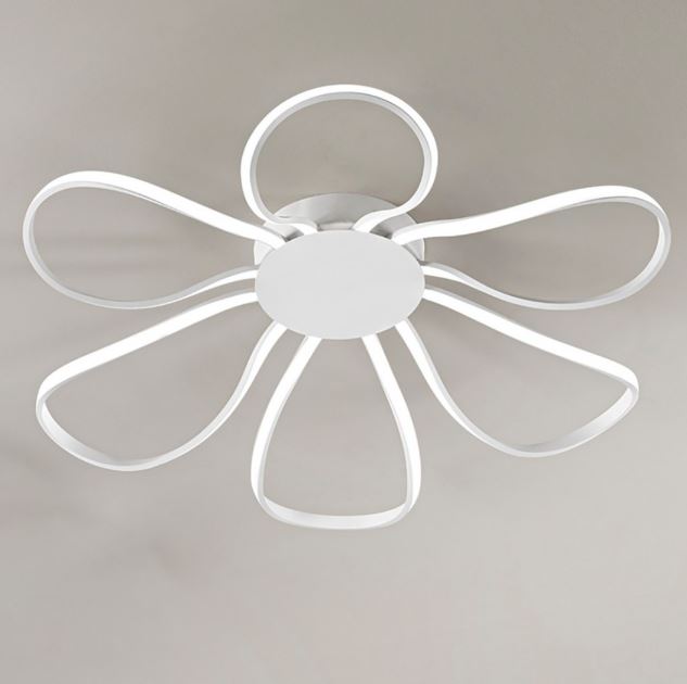 Plafoniera in metallo e alluminio verniciato bianco Perenz Lampade da soffitto