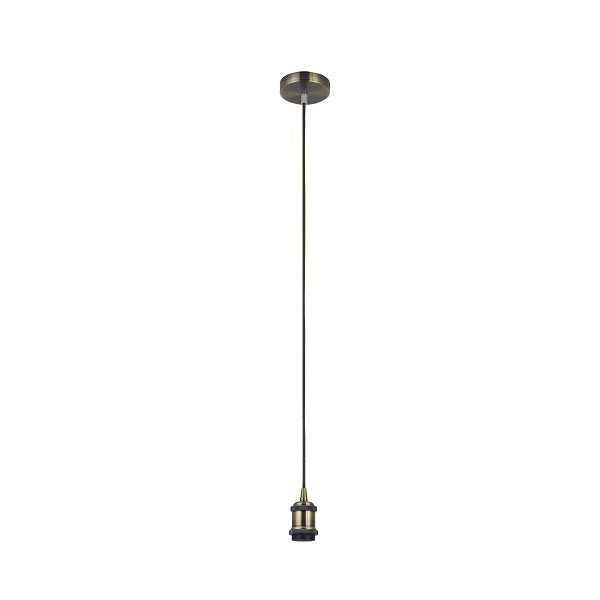 Lampholder E27 Ø100x1 6mm 1.5m coffe wire
