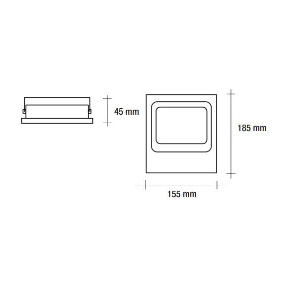 Vivida floodled 20w 4000k 1600lm 155*185*45