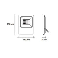 Thumbnail for Vivida led floodlight 20w 4000k ip65  grey