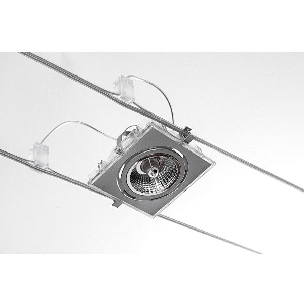 FOCUS faretto  bianco - trasparente - escluso led Focus
