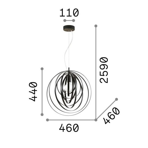 Ideallux disco sp1 nero (ULTIMI DISPONIBILI - N°1)