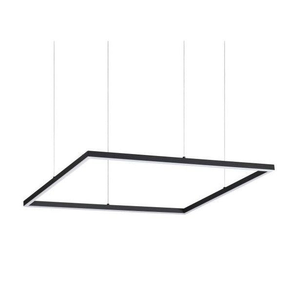 Ideallux oracle slim sp d070 square 3000k on-off bk Ideallux Lampade a sospensione