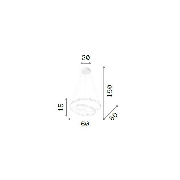 Ideallux oz sp d60 on-off nero Ideallux Lampade a sospensione