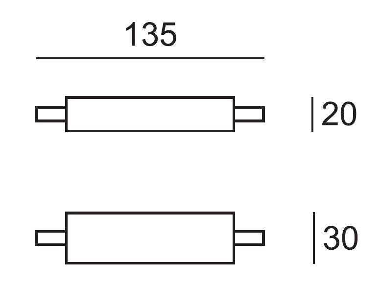 Sorg. led 12V VDC 5,8W - WW