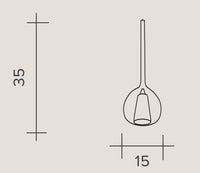 Thumbnail for BEBA Vetro Bronzo Sforzin illuminazione Ricambio