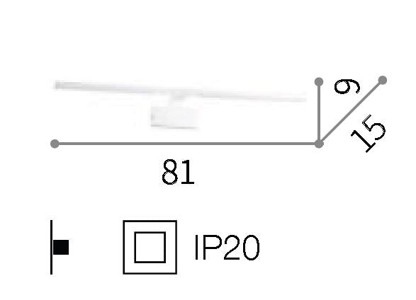 Ideallux alma ap d81 ottone Ideallux Lampade da parete