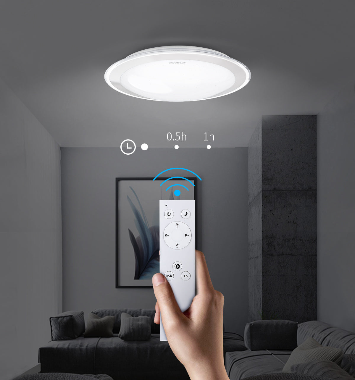 GOECO Plafoniera Led Dimmerabile Moderno Anello Quadrato Lampada A Soffitto Dimmerabile 3000k 6000k Per Soggiorno Camera Da Letto Sala Da Pranzo Ufficio 76755106 GOECO Plafoniera Led Dimmerabile Moderno Anello Quadrato Lampada A Soffitto Dimmerabile 3000k 6000k Per Soggiorno Camera Da Letto Sala Da Pranzo Ufficio 76755106