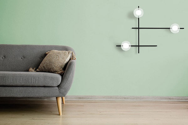 Mikado parete/soffitto 3 luci vetro cosmo Miloox Lampade da parete interno
