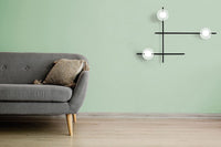 Mikado parete/soffitto 3 luci vetro cosmo Miloox Lampade da parete interno