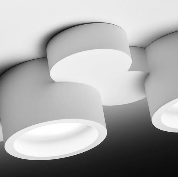 CHIO Soffitto 5 Luci In Linea Sforzin Lampade in gesso