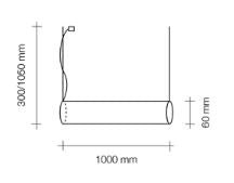 PIRGOS  Lampade a sospensione Dimmerabile 100 cm Sforzin