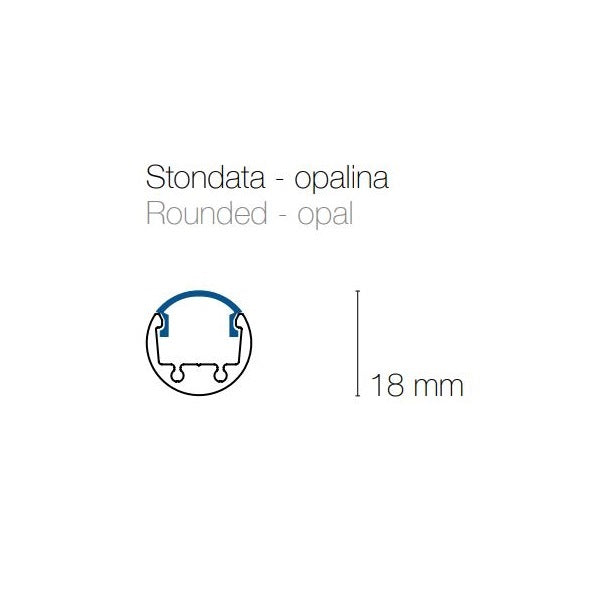Diffusere | stondata opale | Stealth light Profili Driver Strip Led