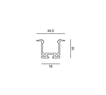 Profilo CESTAL00015 Stealth light Profili Driver Strip Led