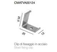 Clip di fissaggio in acciaio | 1 pezzo