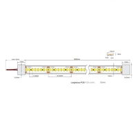 240 LED | 14,4 W/m | 24 V | IP67 | CRI>94 Stealth light Profili Driver Strip Led