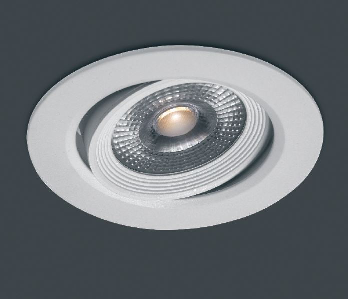 Vivida faretto tondo bianco orientabile 7w 590lm Vivida luce Faretti e scatole portafaretto