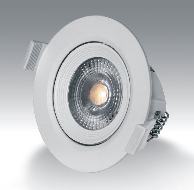 Vivida faretto tondo bianco orientabile 7w 590lm Vivida luce Faretti e scatole portafaretto