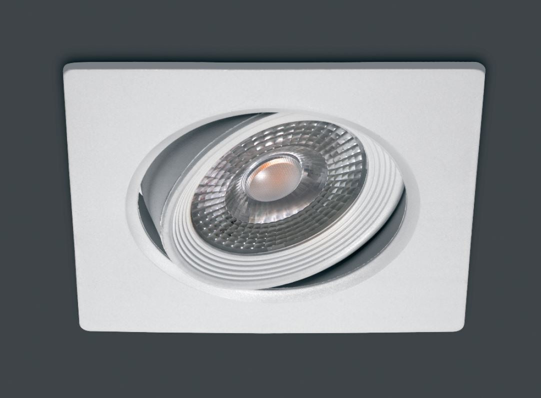 Vivida faretto quadro bianco orientabile 10w 700lm Vivida luce Faretti e scatole portafaretto