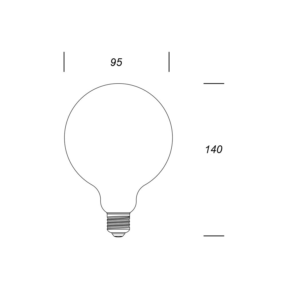 Globo 95 FULL-LIGHT  1521lm 10,5W E27 WW Shot Lampadine e moduli led