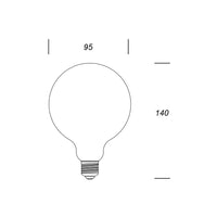 Globo 95 FULL-LIGHT  1521lm 10,5W E27 WW Shot Lampadine e moduli led