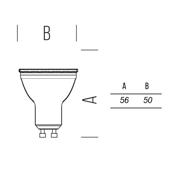 GU10 1000lm 7,0W 100° WW Shot Lampadine e moduli led