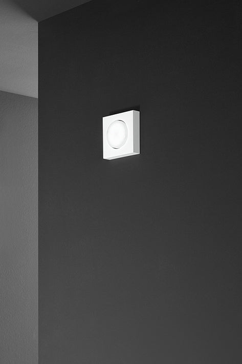 Perenz Bottone – plafoniera in metallo bianco, nero o alluminio (3 misure) Perenz Lampade da soffitto