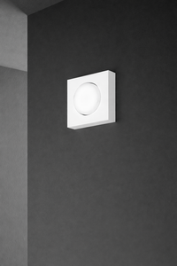 Perenz Bottone – plafoniera in metallo bianco, nero o alluminio (3 misure) Perenz Lampade da soffitto