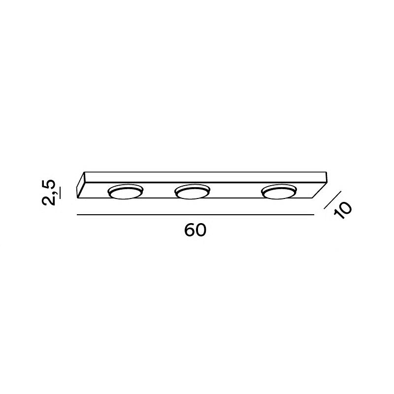 Perenz Bottone – plafoniera in metallo bianco, nero o alluminio (3 misure) Perenz Lampade da soffitto
