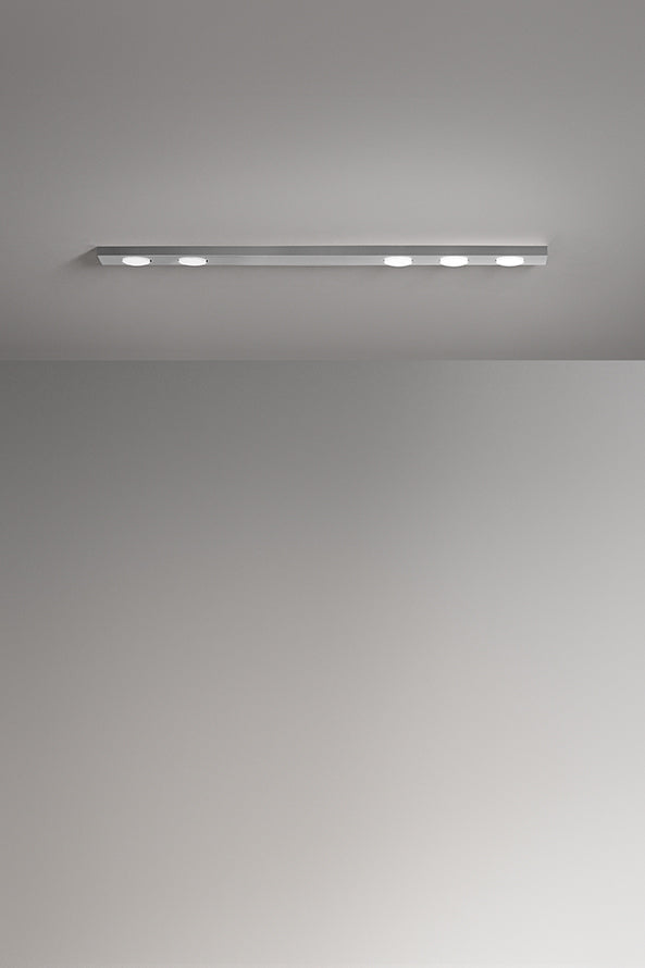Perenz Bottone – plafoniera in metallo bianco, nero o alluminio (3 misure) Perenz Lampade da soffitto
