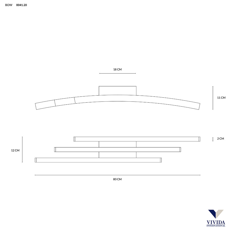 Bow plafoniera 3000k - 4000k