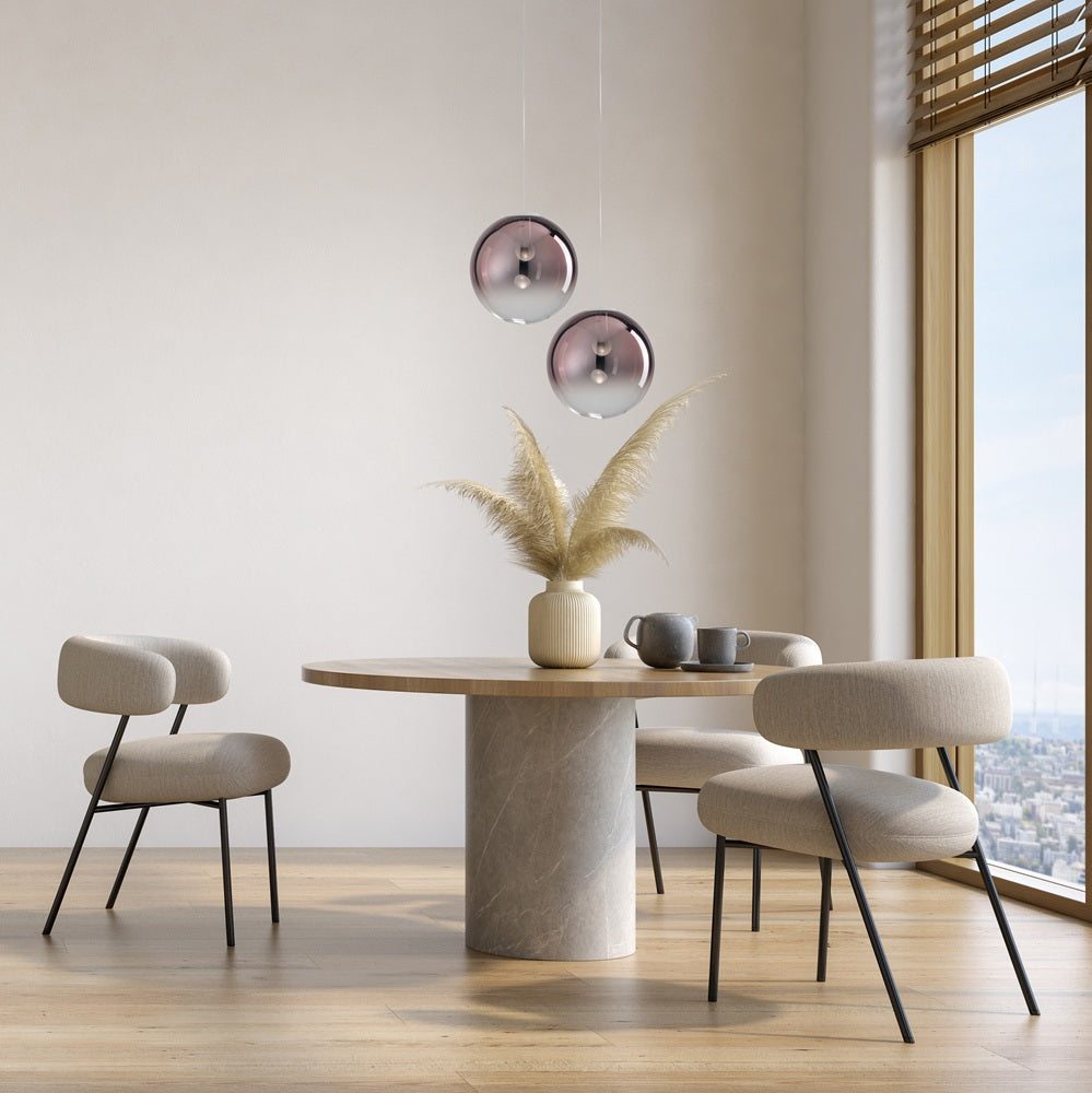 Vivida International Bubbles sospensione LED dimmerabile – vetro Ø 20 / 25 / 30 cm in finiture cromo, oro o rame Vivida plus Lampade a sospensione