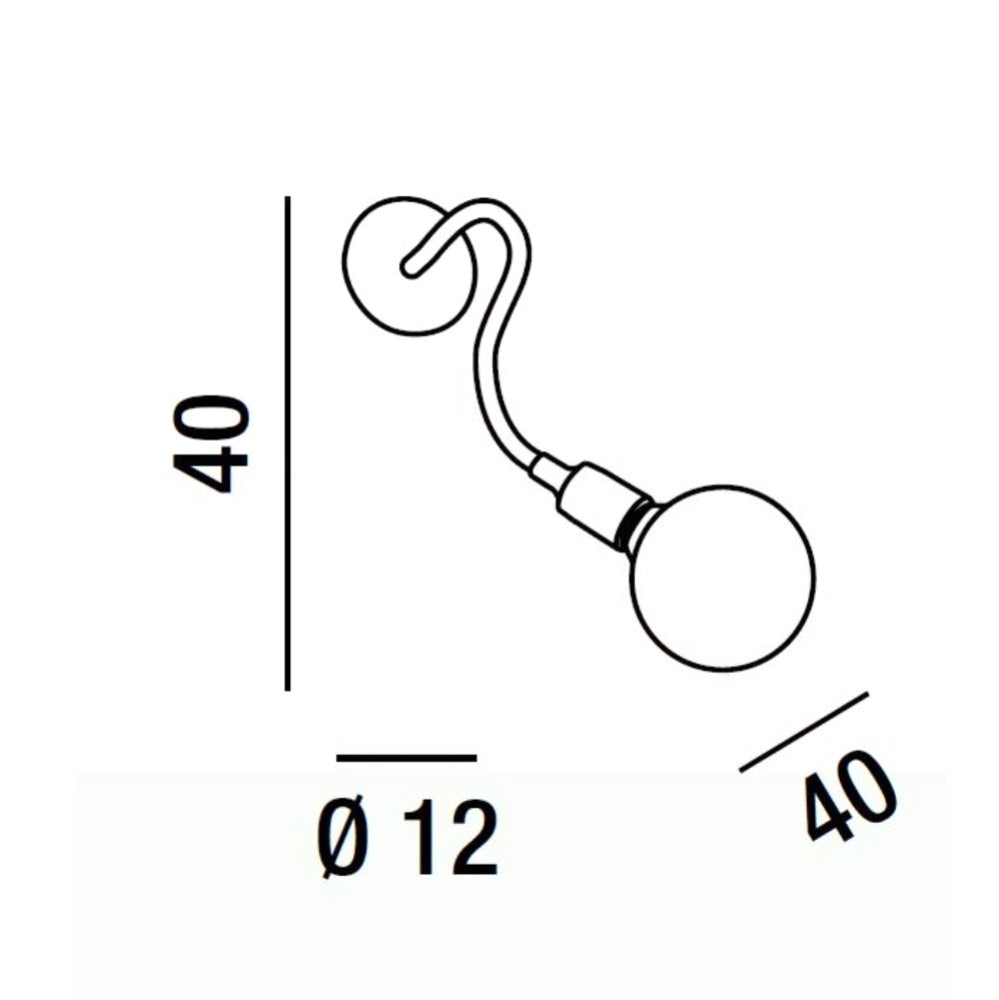 Perenz Bulbo - plafoniera e applique E27 in 3 misure orientabili Perenz Lampade da parete interno