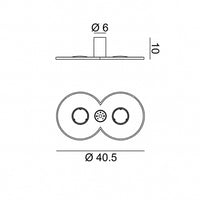 Rotaliana Collide H1 - plafoniera LED design decorativo dimmerabile