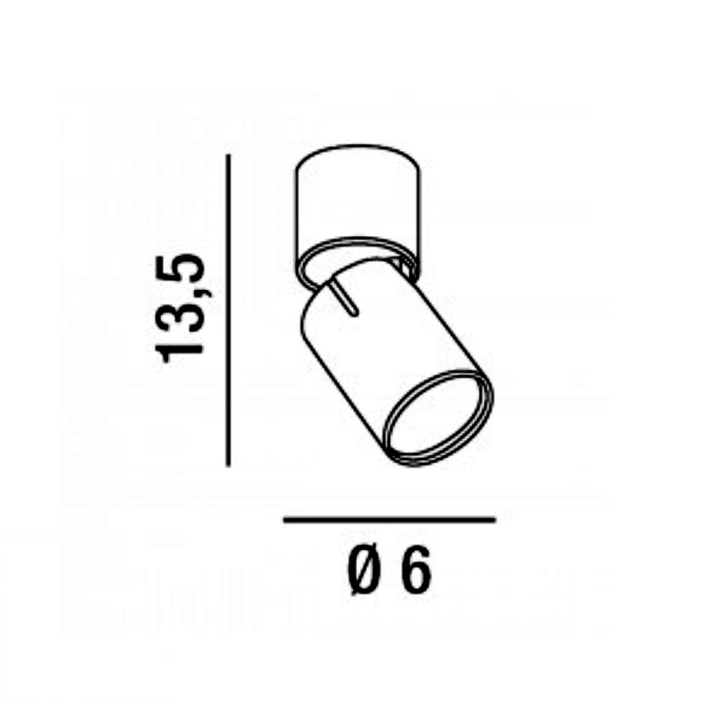 Faretto in alluminio verniciato a polvere Perenz Faretti e lampade da incasso