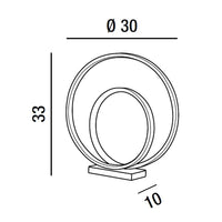 Piantana in metallo e alluminio Perenz Lampade da tavolo