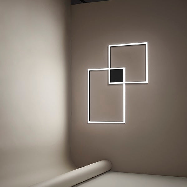 Perenz Cross plafoniera LED dimmerabile bianca o nera - due misure con luce regolabile 3000K 4000K 6000K Perenz Lampade da soffitto