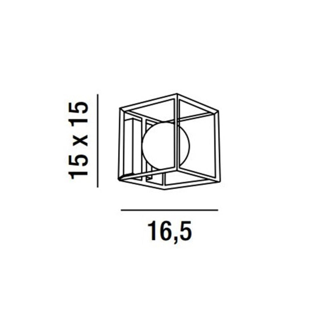 Applique in metallo verniciato Perenz Lampade da parete interno