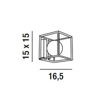 Thumbnail for Applique in metallo verniciato Perenz Lampade da parete interno